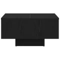 Table basse  en chêne noir 60x60x31,5 cm en bois aggloméré