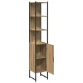 Cabinet de salle de bain  Chêne Artisan 33x33x185,5 cm Bois d'ingénierie