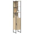 Meuble de salle de bain  Chêne Sonoma 33x33x185,5 cm Bois d'ingénierie