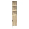 Meuble de salle de bain  Chêne Sonoma 33x33x185,5 cm Bois d'ingénierie