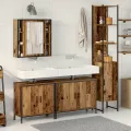 Ensemble de meubles de salle de bain 4 pièces Bois ancien Bois récupéré