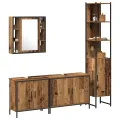 Ensemble de meubles de salle de bain 4 pièces Bois ancien Bois récupéré