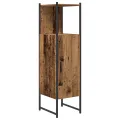 Ensemble meubles salle de bain 4 pièces Bois vieilli Bois d'ingénierie
