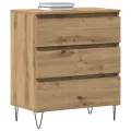 Meuble TV  avec tiroirs Chêne Artisan 60x35x70 cm Bois d'ingénierie