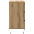 Meuble TV  avec tiroirs Chêne Artisan 60x35x70 cm Bois d'ingénierie