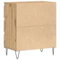 Meuble TV  avec tiroirs Chêne Artisan 60x35x70 cm Bois d'ingénierie