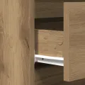 Meuble TV  avec tiroirs Chêne Artisan 60x35x70 cm Bois d'ingénierie