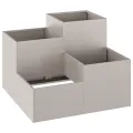 Jardinière  80x80x60 cm en acier résistant aux intempéries