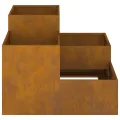 Jardinière  80x80x60 cm en acier résistant aux intempéries