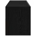 Meuble TV  avec lumières LED Chêne Noir 75x35x40 cm en bois d'ingénierie