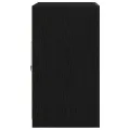 Armoires de côté avec lumières LED 2 pcs Chêne noir 41x37x67 cm