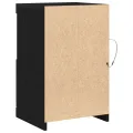 Armoires de côté avec lumières LED 2 pcs Chêne noir 41x37x67 cm