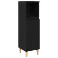Ensemble de cabinets de salle de bain de 3 pièces Chêne noir Bois d'ingénierie