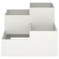 Jardinière  100x100x60 cm Acier Blanc