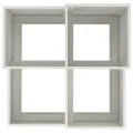 Jardinière  100x100x60 cm Acier Blanc
