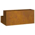 jardinière 2 niveaux 100x60x45 cm en acier résistant aux intempéries