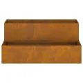 jardinière 2 niveaux 100x60x45 cm en acier résistant aux intempéries