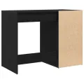 Bureau  en chêne noir 100x49x75 cm en bois d'ingénierie