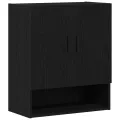 Armoire murale  en chêne noir 60x31x70 cm en bois d'ingénierie