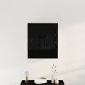 Armoire murale  en chêne noir 60x31x70 cm en bois d'ingénierie