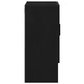 Armoire murale  en chêne noir 60x31x70 cm en bois d'ingénierie