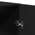 Armoire murale  en chêne noir 60x31x70 cm en bois d'ingénierie