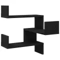 Étagères murales 2 pcs Chêne noir 40x40x49,5 cm Bois d'ingénierie