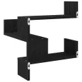 Étagères murales 2 pcs Chêne noir 40x40x49,5 cm Bois d'ingénierie