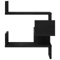 Étagères murales 2 pcs Chêne noir 40x40x49,5 cm Bois d'ingénierie