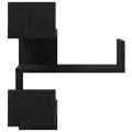Étagères murales 2 pcs Chêne noir 40x40x49,5 cm Bois d'ingénierie