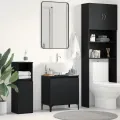 Meuble Sous-Evier  Chêne Noir 58x33x60 cm Bois d'Ingénierie