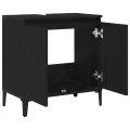 Meuble Sous-Evier  Chêne Noir 58x33x60 cm Bois d'Ingénierie