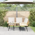 Canapé en L  Naturel 231x173x78 cm en Poly Rattan