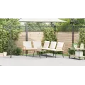 Canapé en L  Naturel 231x173x78 cm en Poly Rattan