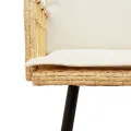 Canapé en L  Naturel 231x173x78 cm en Poly Rattan