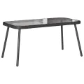 Set de canapé de jardin 2 pièces avec coussins en poly rotin noir