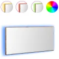 Meuble de salle de bain  avec miroir et lumière LED en vieux bois 80x37 cm
