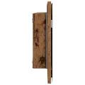 Meuble de salle de bain  avec miroir et lumière LED en vieux bois 80x37 cm
