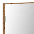 Meuble de salle de bain  avec miroir et lumière LED en vieux bois 80x37 cm