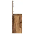Table de maquillage  avec lumières LED Bois ancien 78,5x41x135 cm