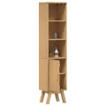Cabinet de salle de bain  Marron 35x30x159 cm en bois de pin massif