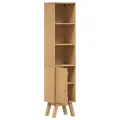 Cabinet de salle de bain  Marron 35x30x159 cm en bois de pin massif