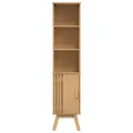 Cabinet de salle de bain  Marron 35x30x159 cm en bois de pin massif