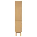Cabinet de salle de bain  Marron 35x30x159 cm en bois de pin massif