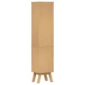 Cabinet de salle de bain  Marron 35x30x159 cm en bois de pin massif