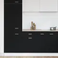 Armoire à tiroirs en chêne noir - 50x46x81.5 cm, en bois d'ingénierie.