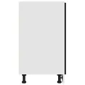 Armoire à tiroirs en chêne noir - 50x46x81.5 cm, en bois d'ingénierie.