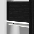 Armoire à tiroirs en chêne noir - 50x46x81.5 cm, en bois d'ingénierie.