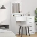 Table de maquillage  avec lumières LED blanches 50x41x135 cm