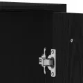 Ensemble de meubles de salle de bain 3 pièces Chêne noir Bois d'ingénierie